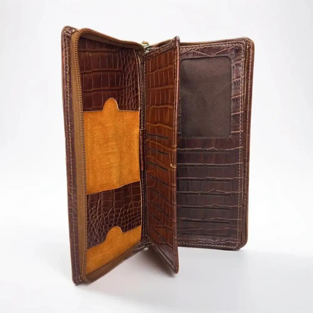کیف چرمی مدارک اسپرت مدل دسته چکی فایلر — تصویر ۳