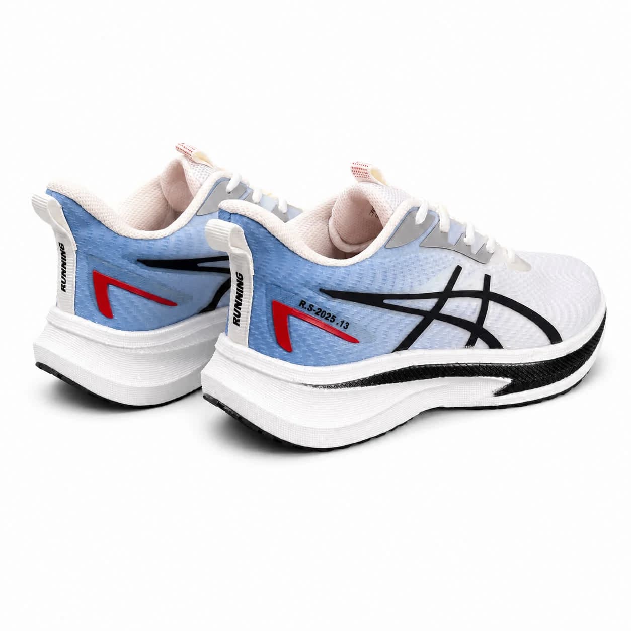 کفش کتانی مردانه زیره بست مدل رانینگ اسیکس سفید ابی Asics — تصویر ۴