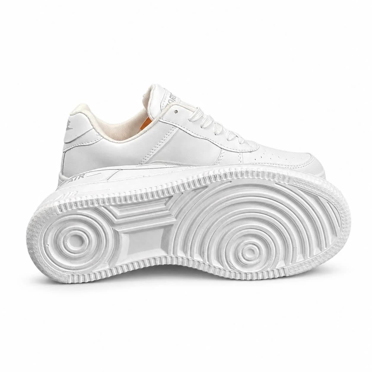 کفش کتانی مردانه زنانه و بزرگ پا مدل ایرفورس سفید Nike Air Force — تصویر ۴