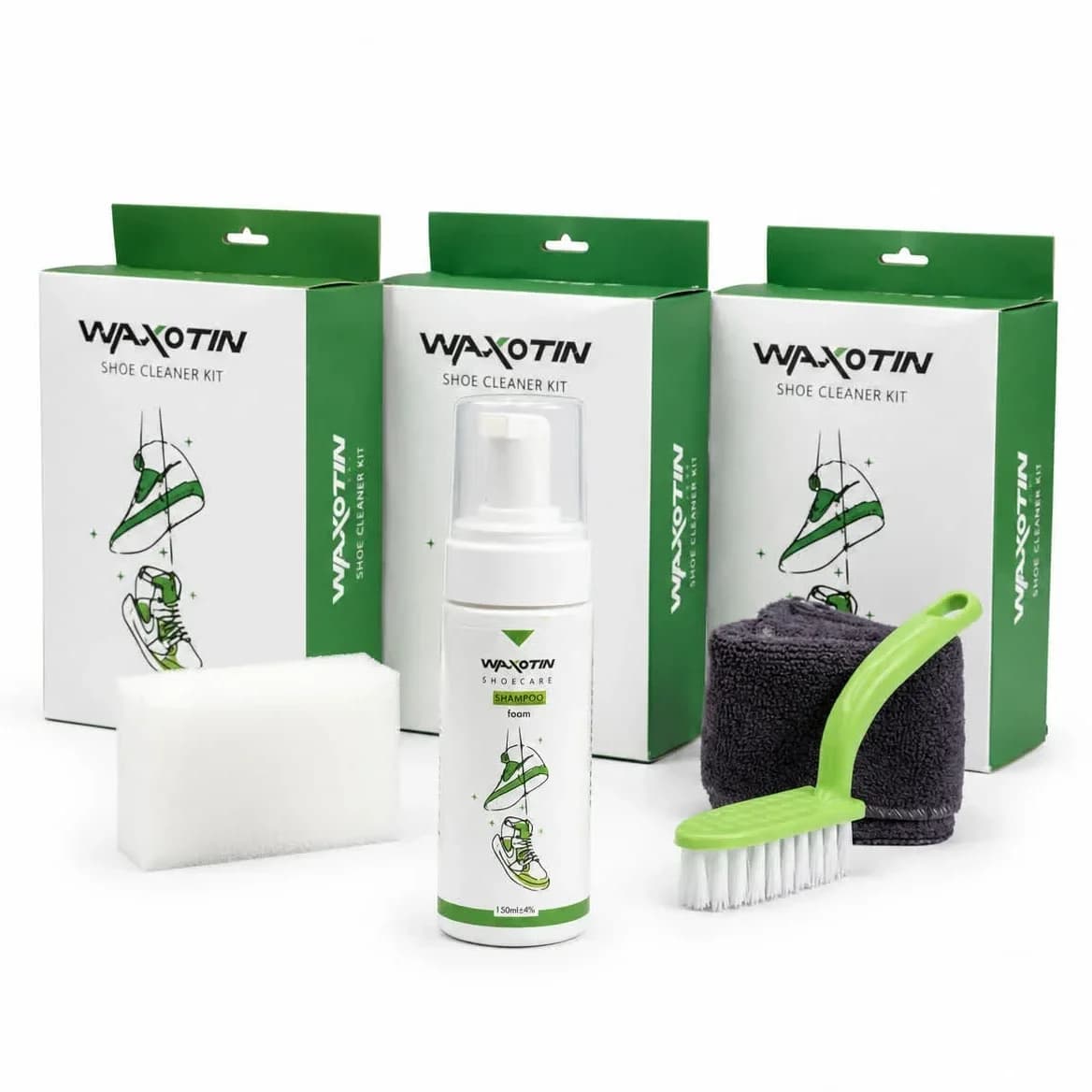 اسپری تمیز کننده کفش و کتونی WAXOTIN مخصوص پارچه و فوم و چرم