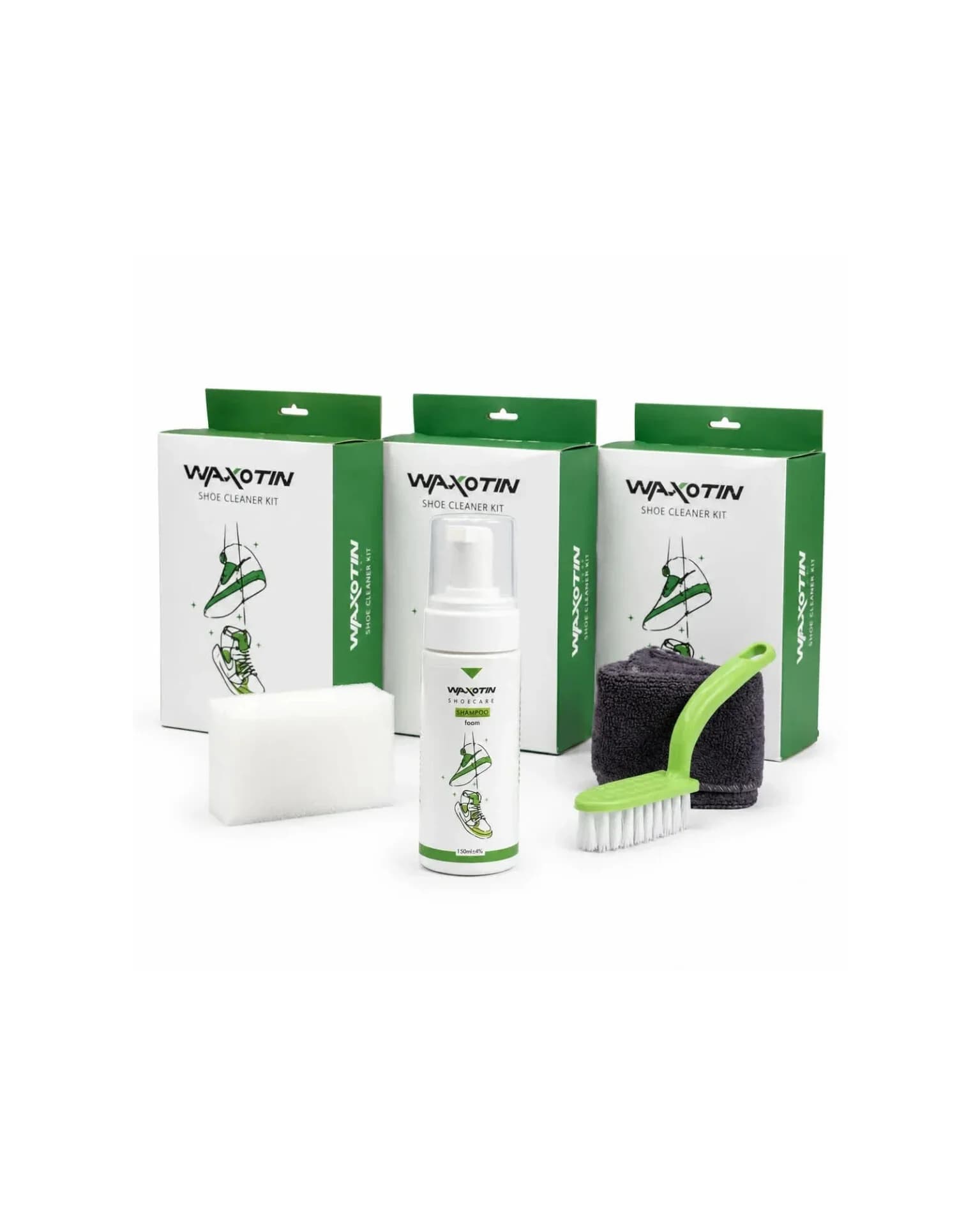 اسپری تمیز کننده کفش و کتونی WAXOTIN مخصوص پارچه و فوم و چرم — تصویر ۵