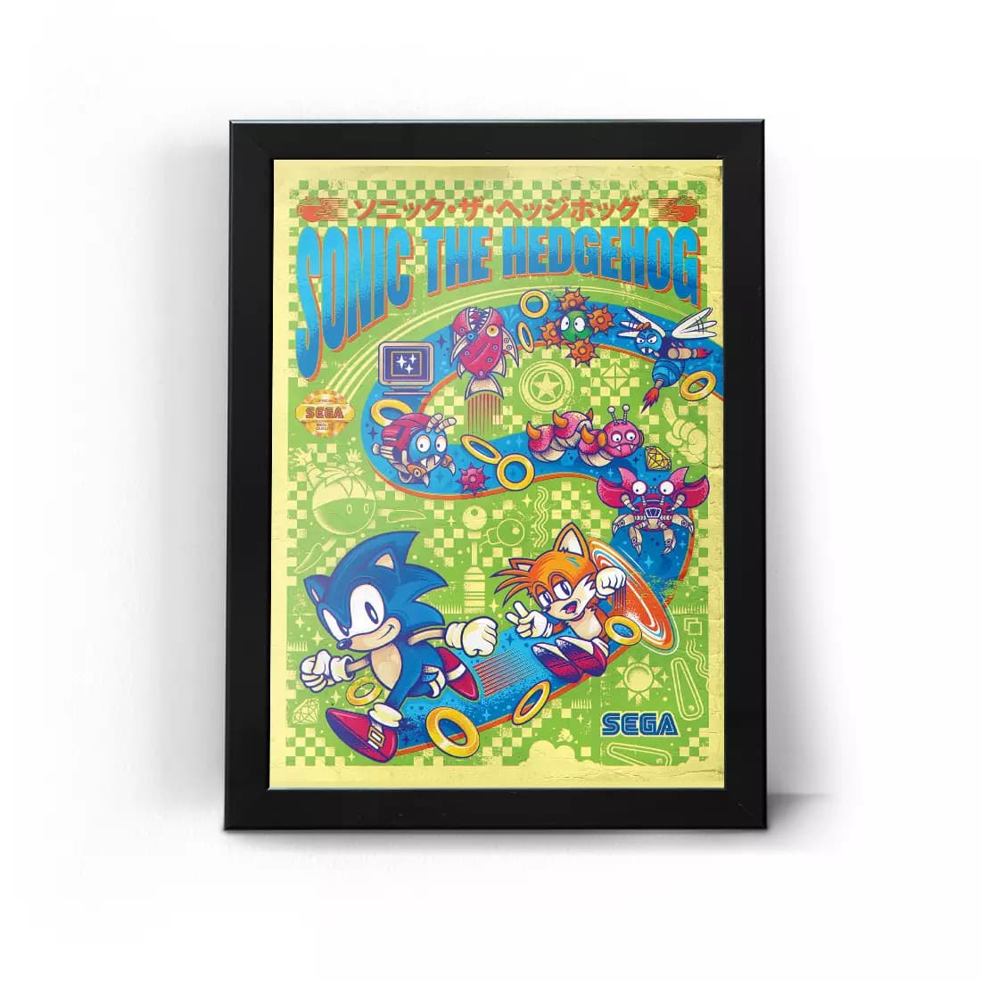 تابلو قاب سونیک طرح 3 Sonic