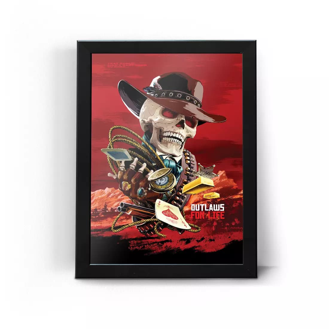 تابلو قاب رد دد ردمپشن طرح 12 Red Dead Redemption