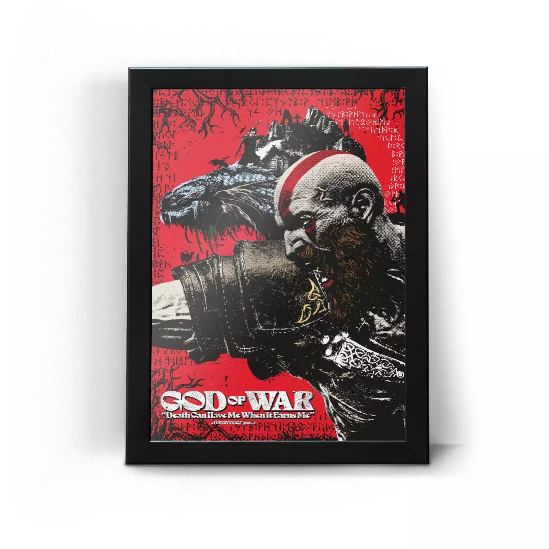 تابلو قاب گاد آف وار طرح 20 God of War