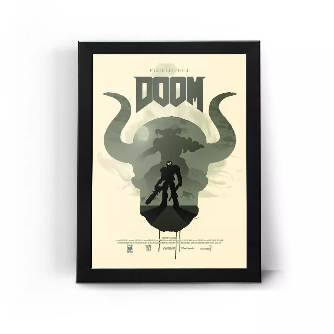 تابلو قاب دووم Doom طرح 9