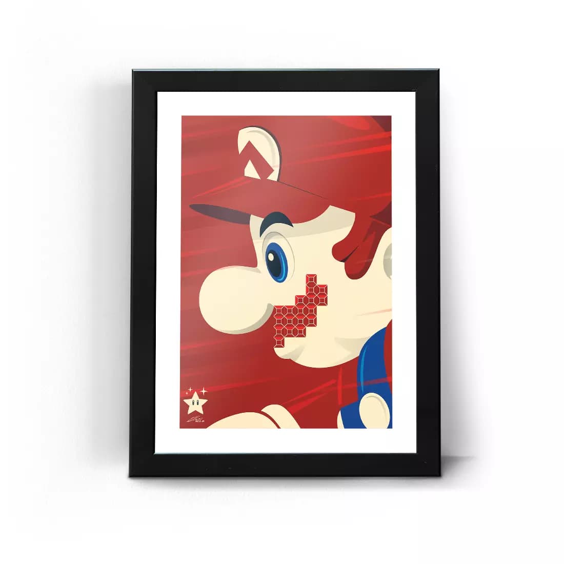 تابلو قاب سوپر ماریو طرح 6 Super Mario