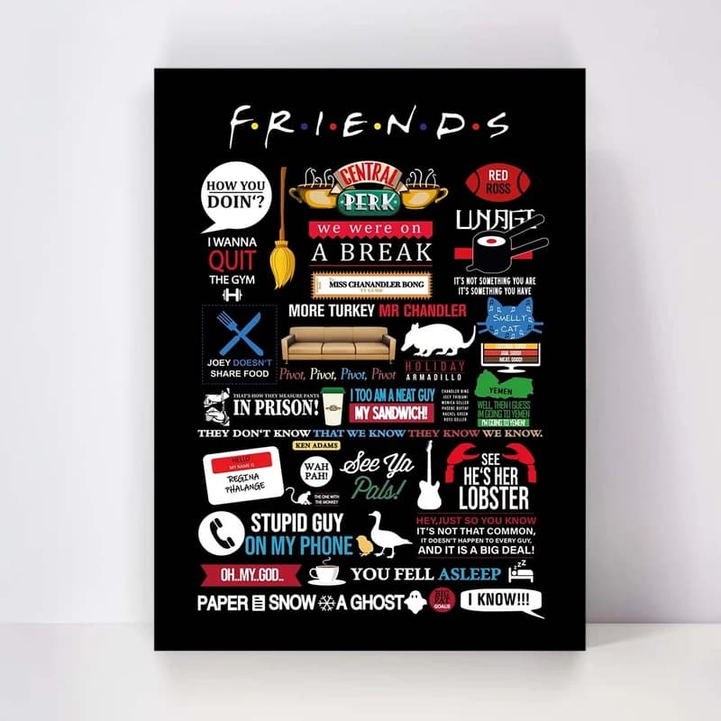 تابلو شاسی مدل Friends کد S-2174