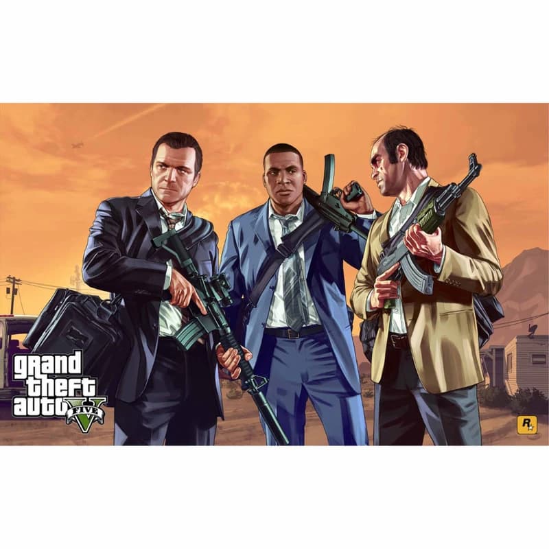 تابلو شاسی طرح بازی GTA V کد1001
