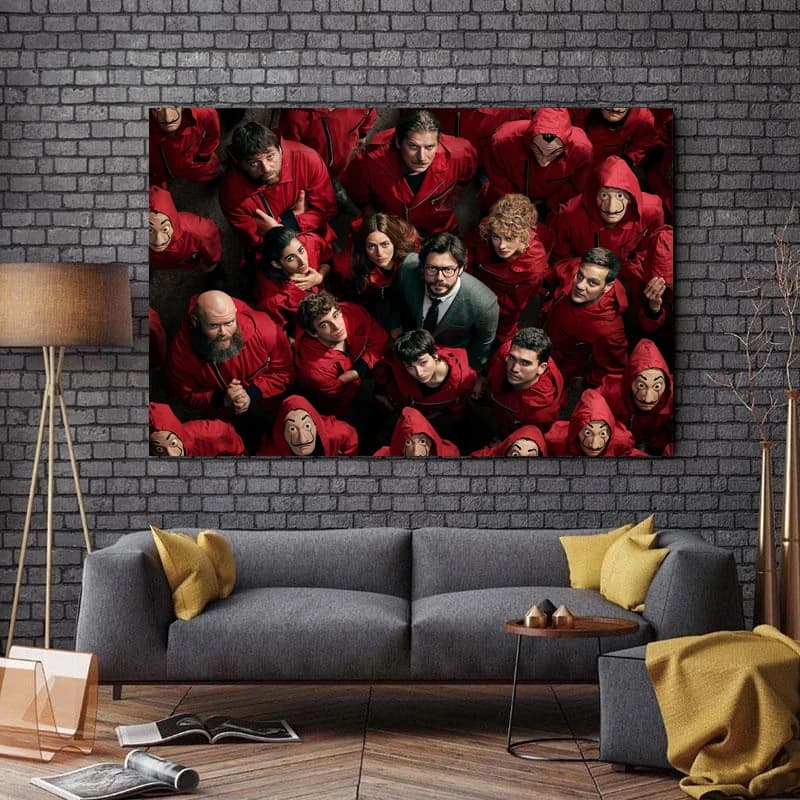 تابلو شاسی طرح سینما مدل Money Heist کد A82
