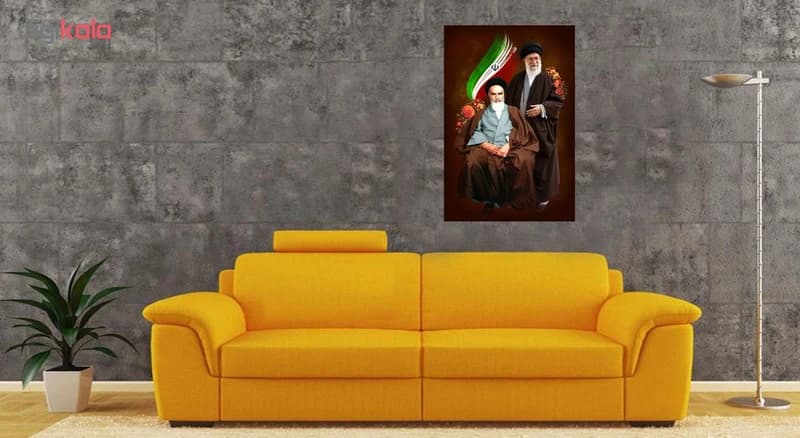 تابلو شاسی طرح آیت اله خامنه ای و امام خمینی کد 0265 — تصویر ۲
