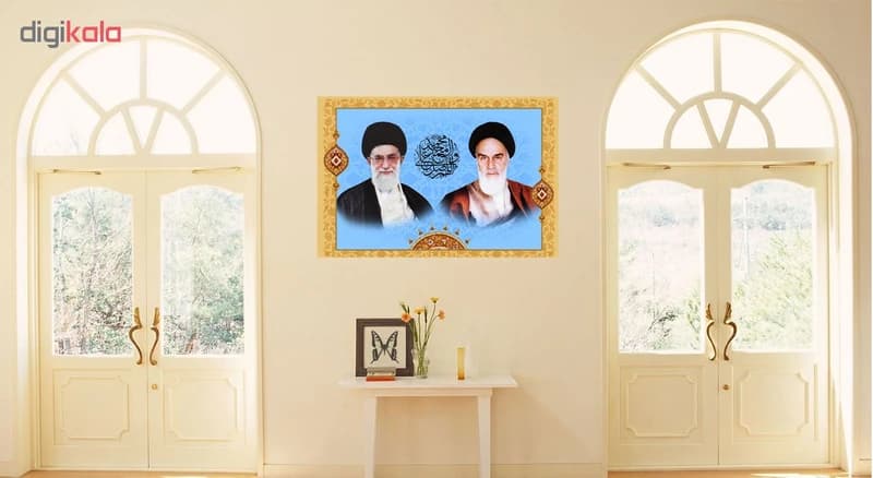 تابلو شاسی طرح آیت اله خامنه ای و امام خمینی کد 0262 — تصویر ۳
