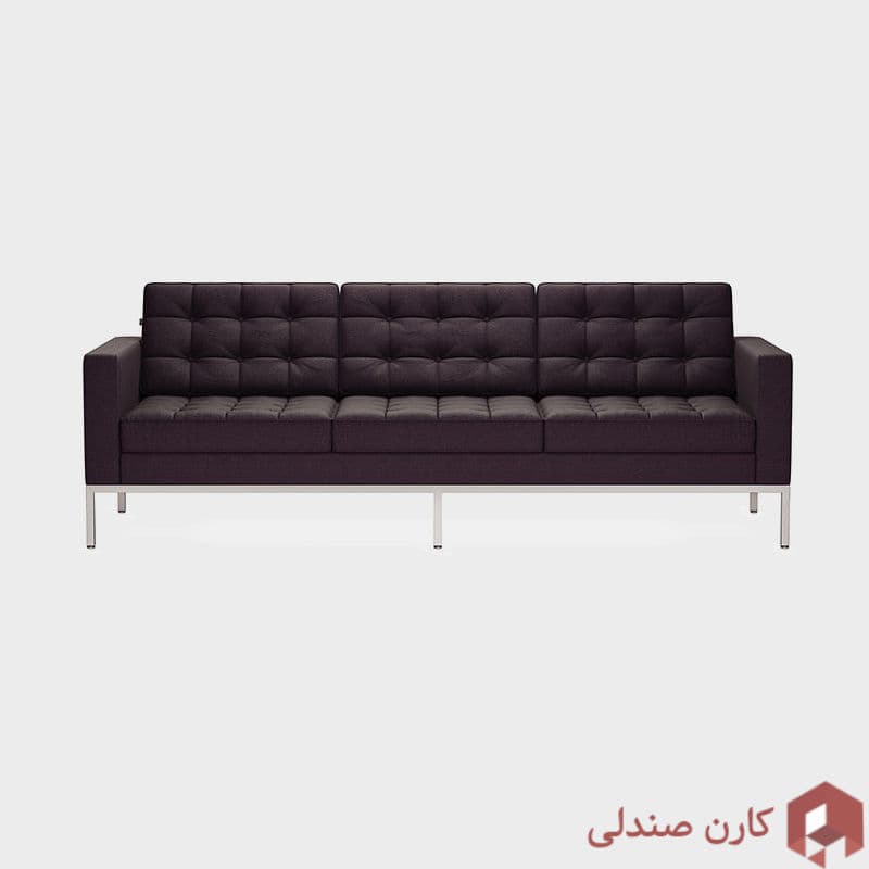 مبل سه نفره اروند مدل فلورانس 4034M ( پایه فلزی )