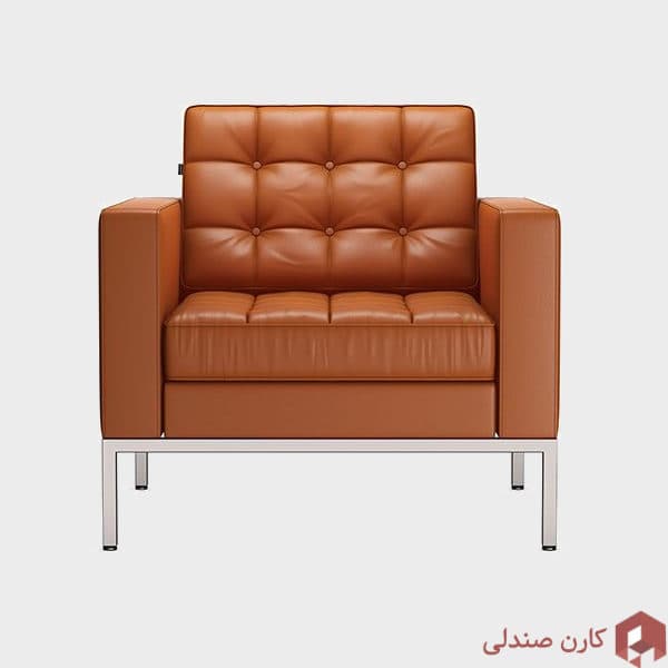 مبل تک نفره اروند مدل فلورانس 4030M ( پایه فلزی )