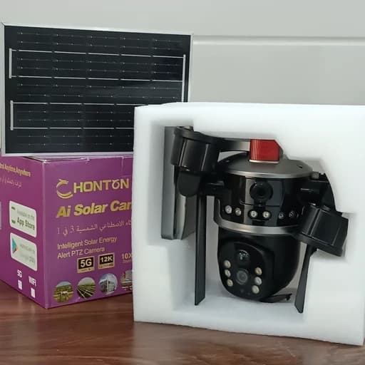 دوربین مداربسته سولار HONTON با نرم افزار V380 pro — تصویر ۳