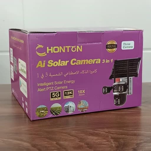 دوربین مداربسته سولار HONTON با نرم افزار V380 pro — تصویر ۴