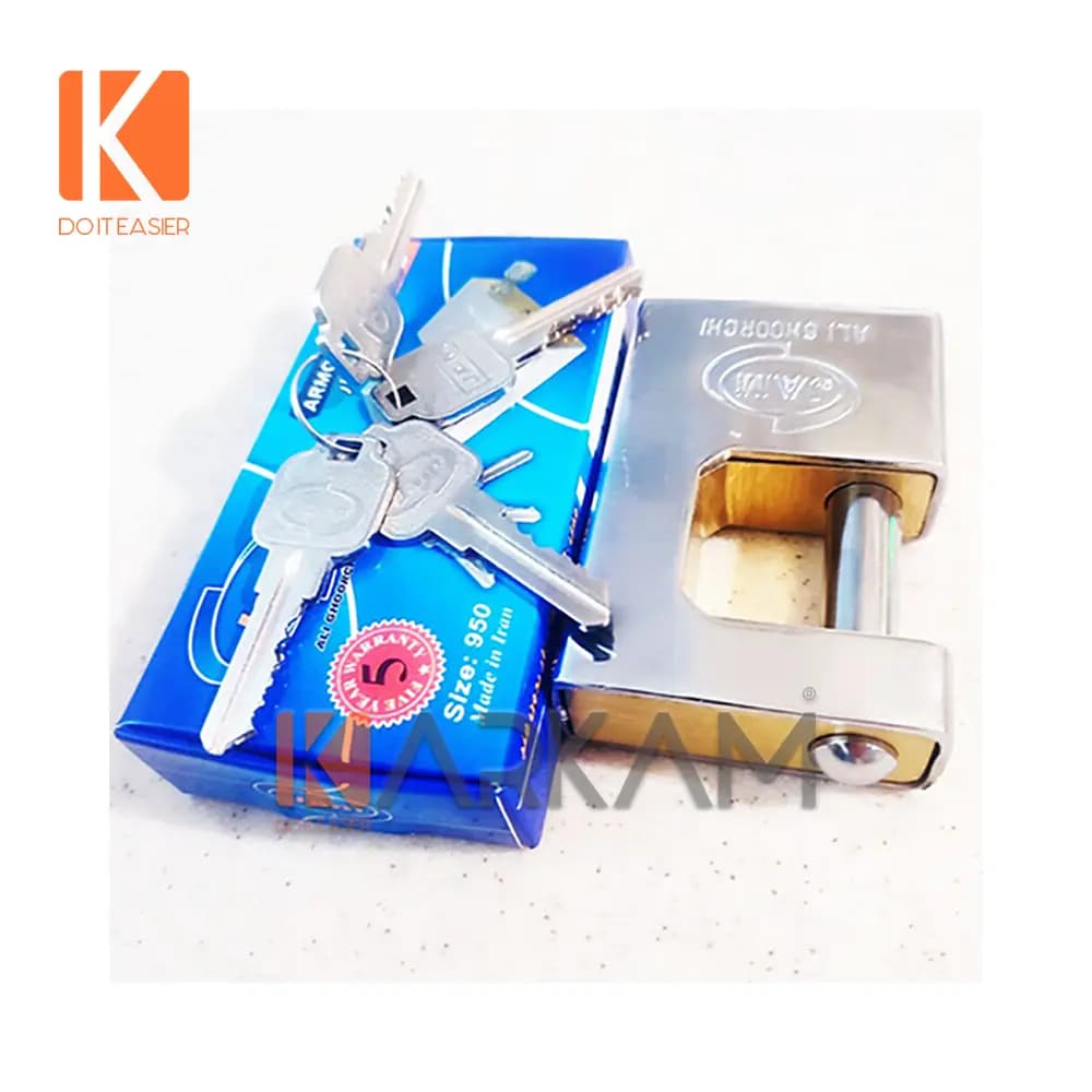 جام قفل کتابی 950 روکشدار شیاردار فنردار
