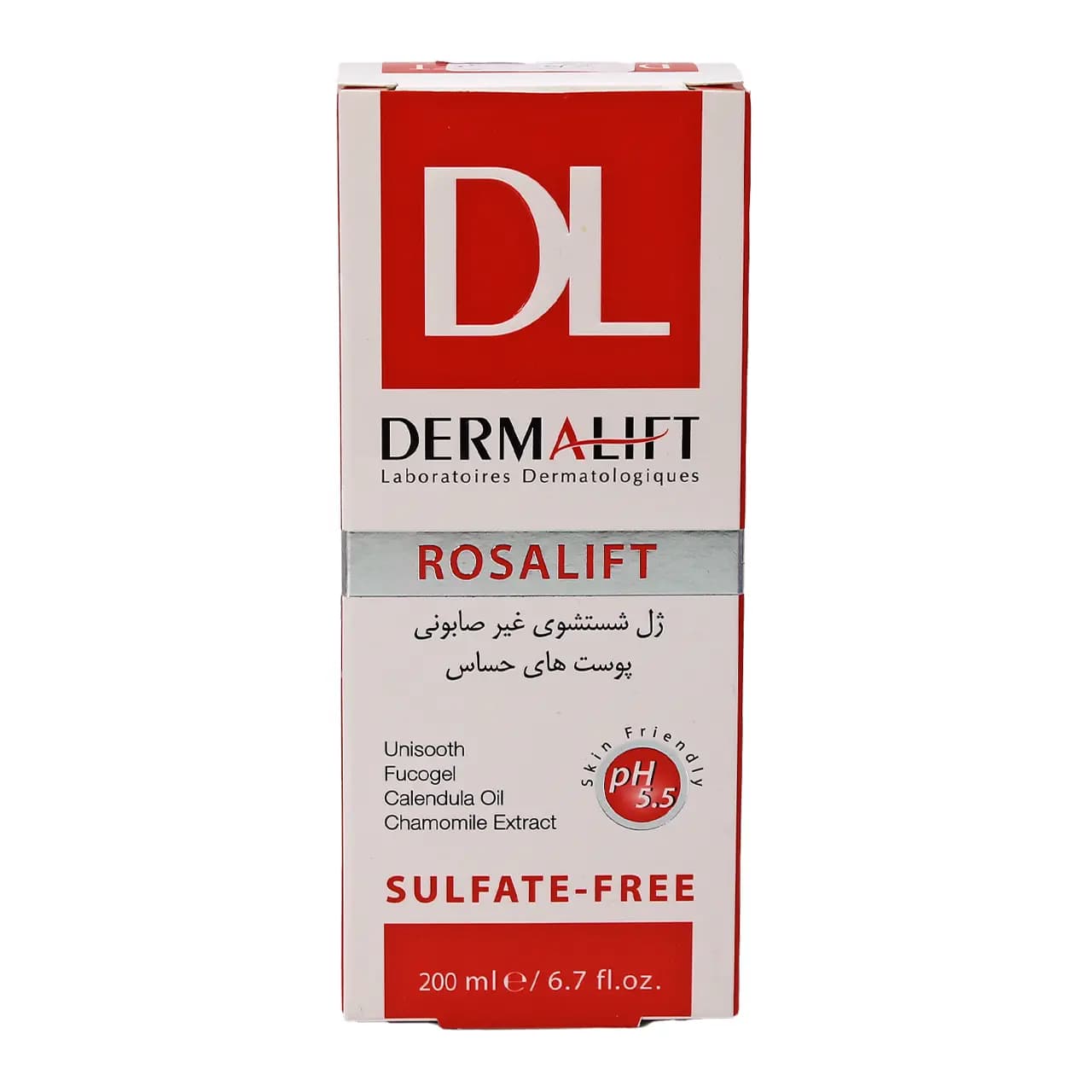ژل شستشو رزالیفت درمالیفت مناسب پوست حساس 200 میلی لیتر