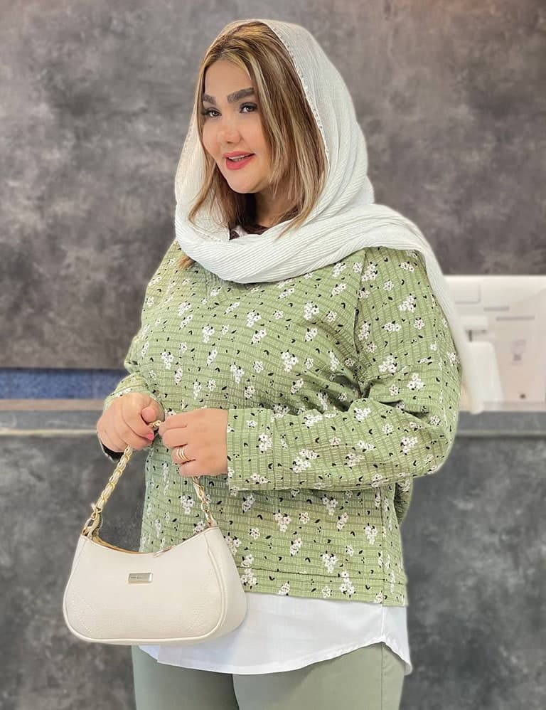 شومیز گل گچی کد : SH453