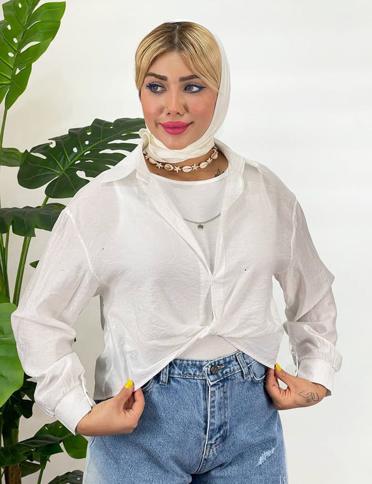 شومیز دو تیکه چیکا کد : 00620 — تصویر ۳