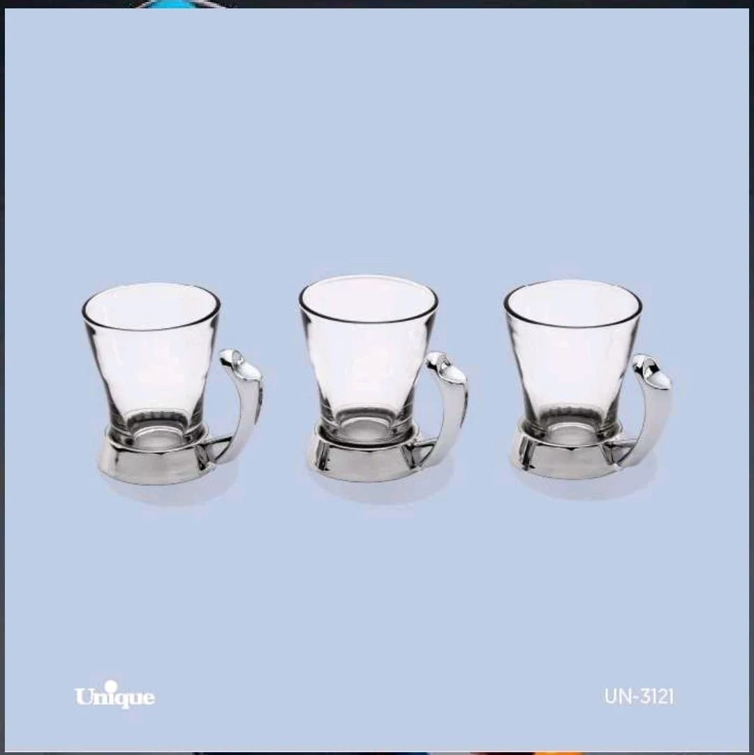 ست چایخوری پافیلی کروم یونیک کد UN-3121