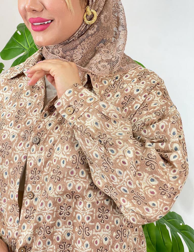 شومیز آبرنگی شبنم کد : sh952 — تصویر ۳