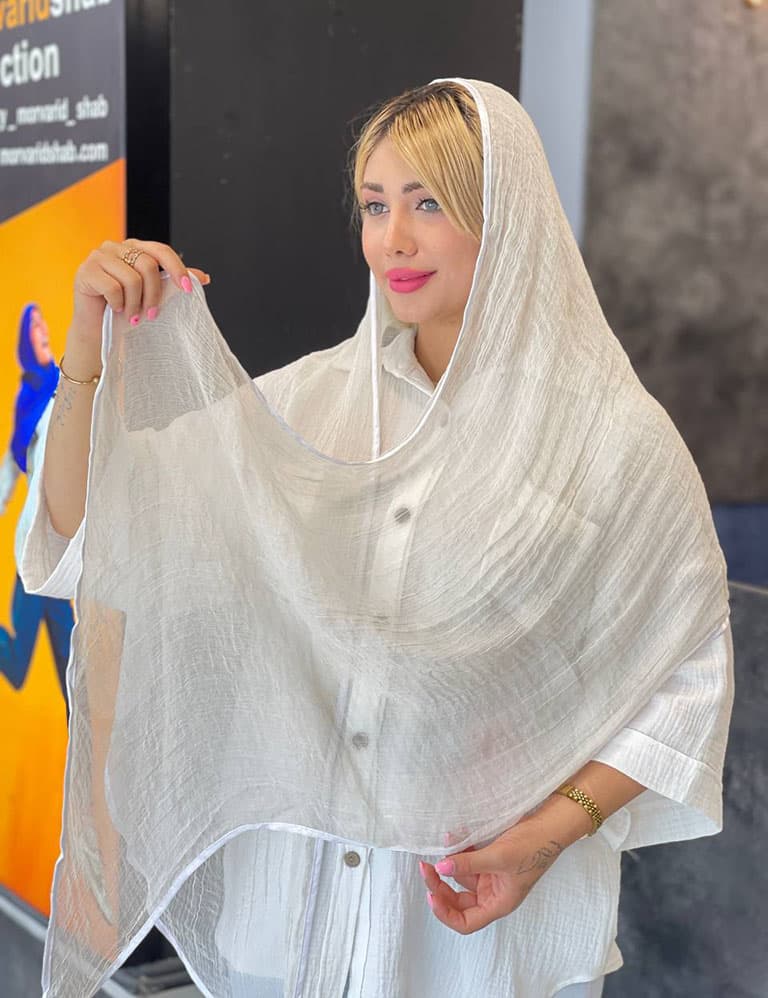 شال حریر وارداتی کد : L212