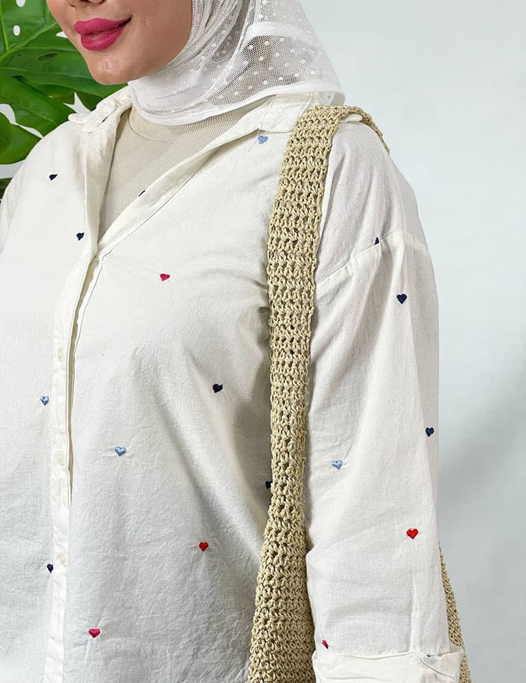 شومیز گلدوزی بهارک کد : sh1023 — تصویر ۴