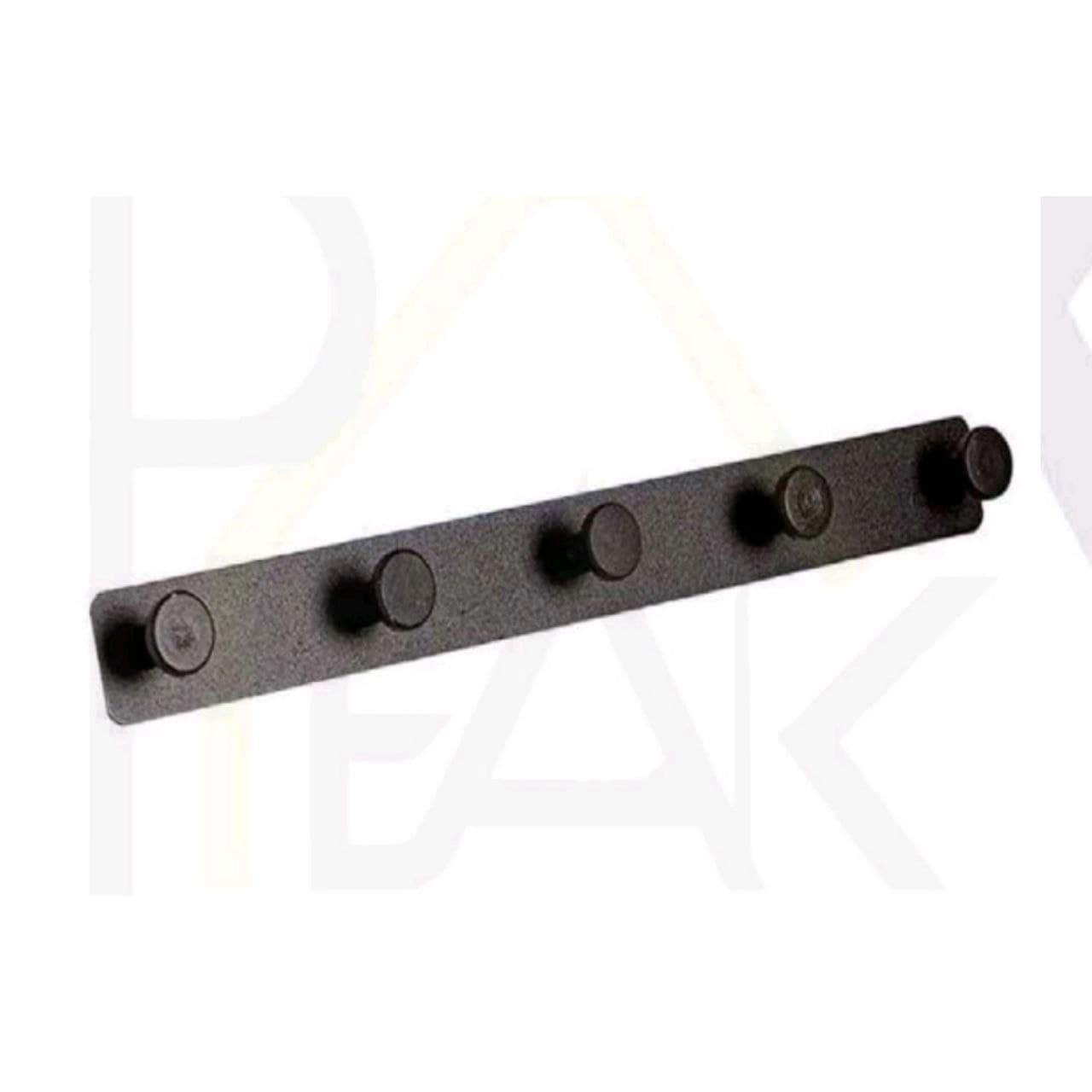 رخت آویز دیوار کوب فلزی پیک peak رنگ مشکی کوره ای کد H605