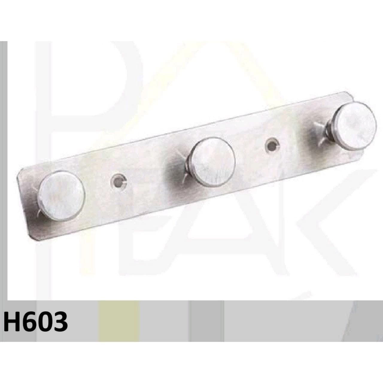 رخت آویز دیوار کوب فلزی پیک peak رنگ مشکی کوره ای کد H603