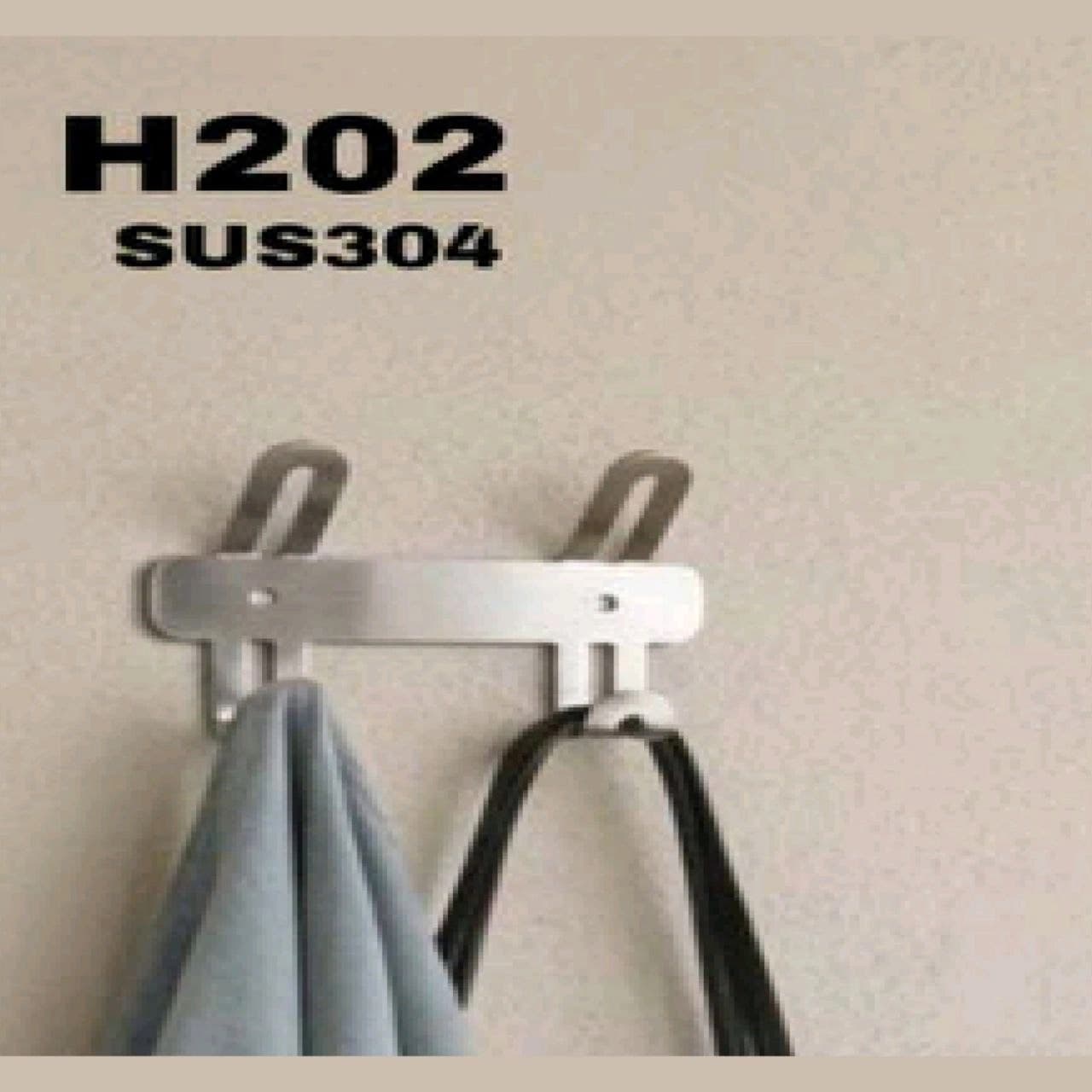 رخت آویز دیوار کوب استیل پیک peak رنگ کروم کد H202