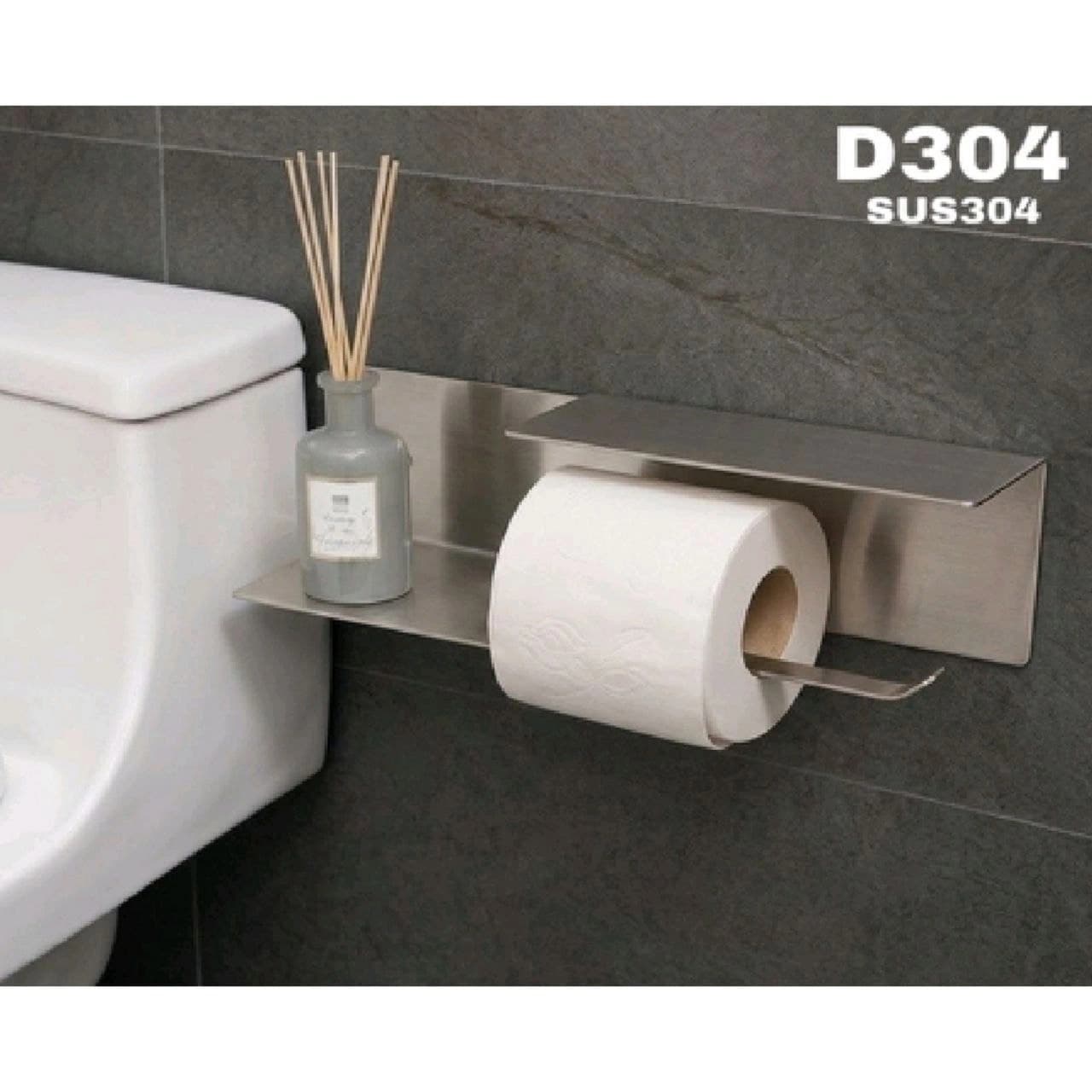 شلف دستمال استیل پیک peak رنگ کروم کد D304
