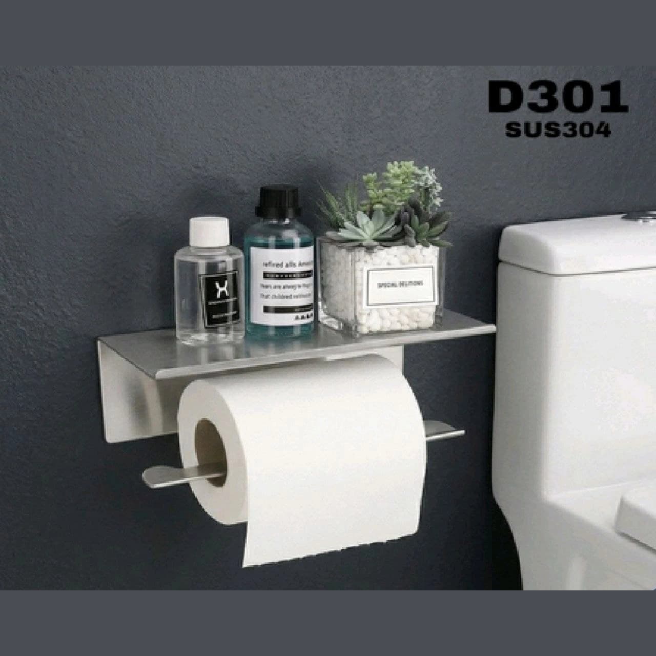 شلف دستمال استیل پیک peak رنگ کروم کد D301