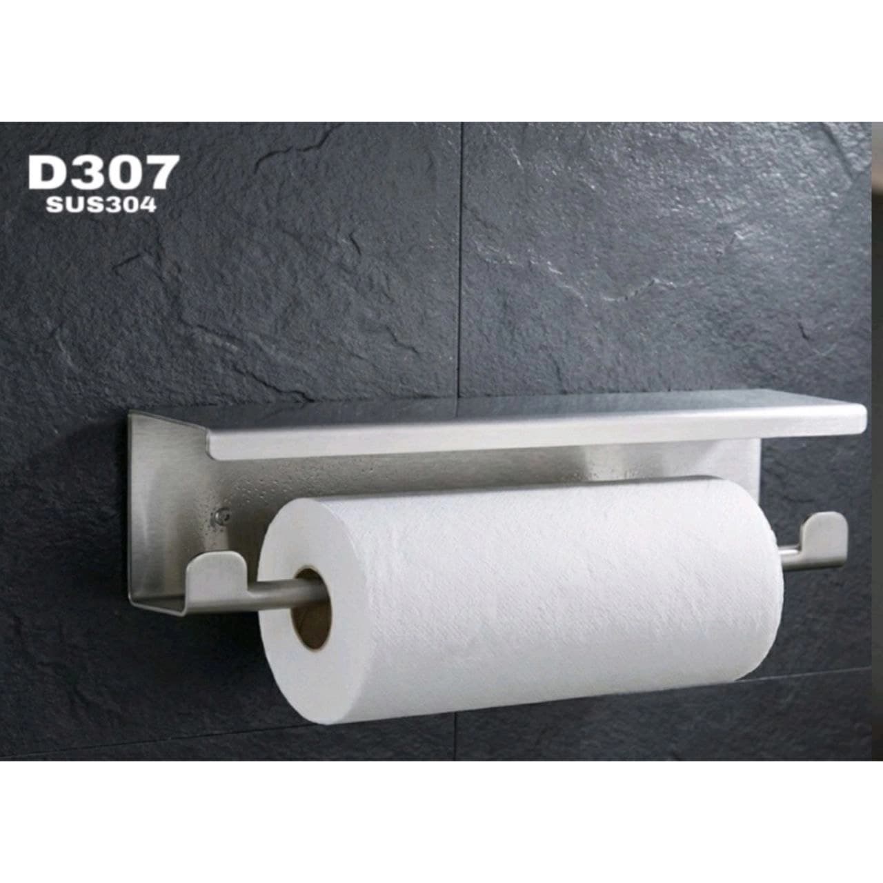 شلف دستمال استیل پیک peak رنگ کروم کد D307