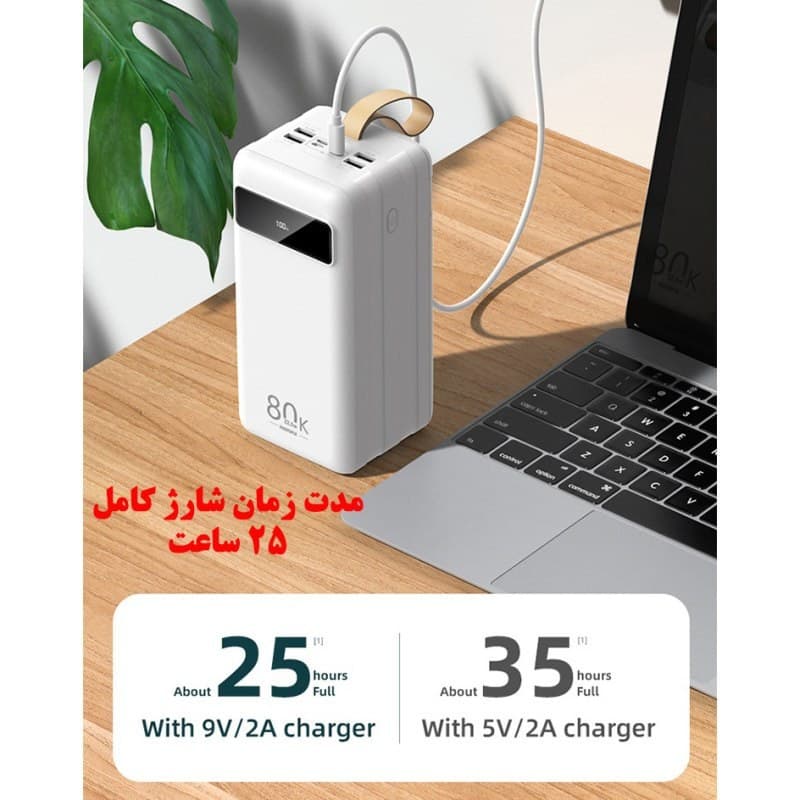 پاوربانک 80000 میلی آمپر POWER BANK — تصویر ۵