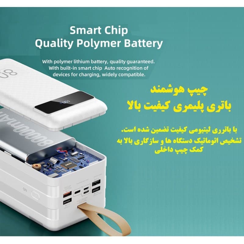 پاوربانک 80000 میلی آمپر POWER BANK — تصویر ۳