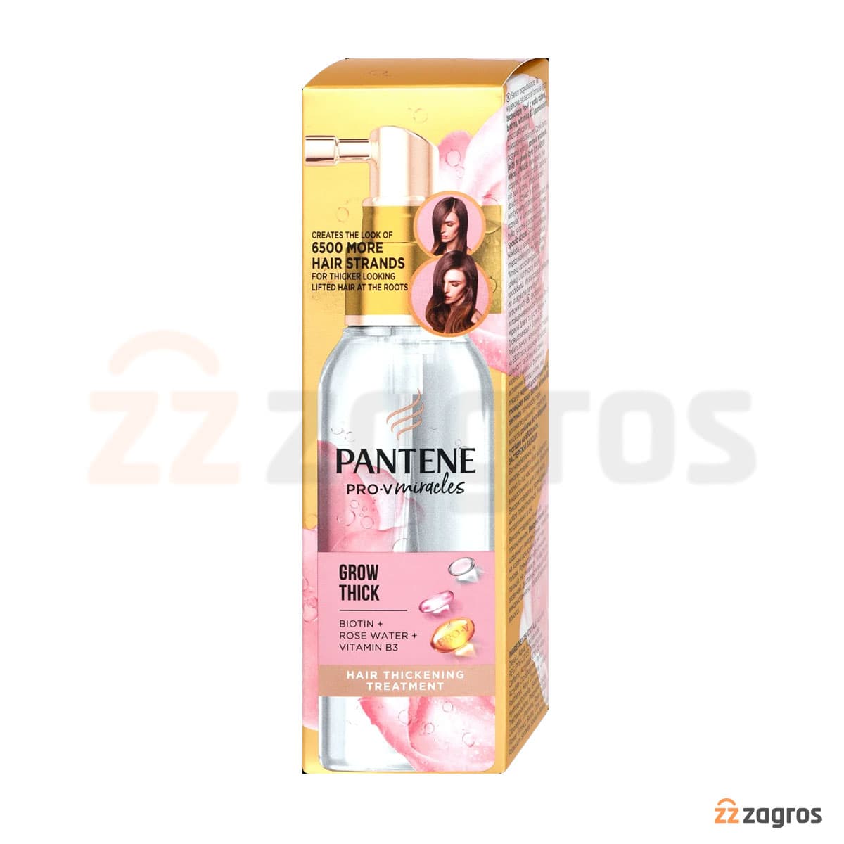 سرم مو پنتن حجم دهنده گل رز Pantene pro-v miracles grow thick — تصویر ۵