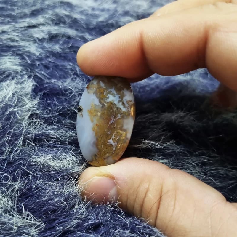 نگین مدل عقیق شجر کد C1 — تصویر ۵