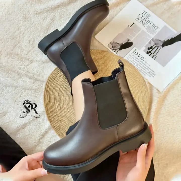 بوت چلسی زنانه طبی چرم کاپرا — تصویر ۲