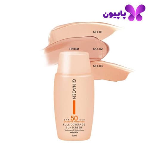 ضد آفتاب رنگی +spf50 پوست مختلط و چرب ژیناژن — تصویر ۲