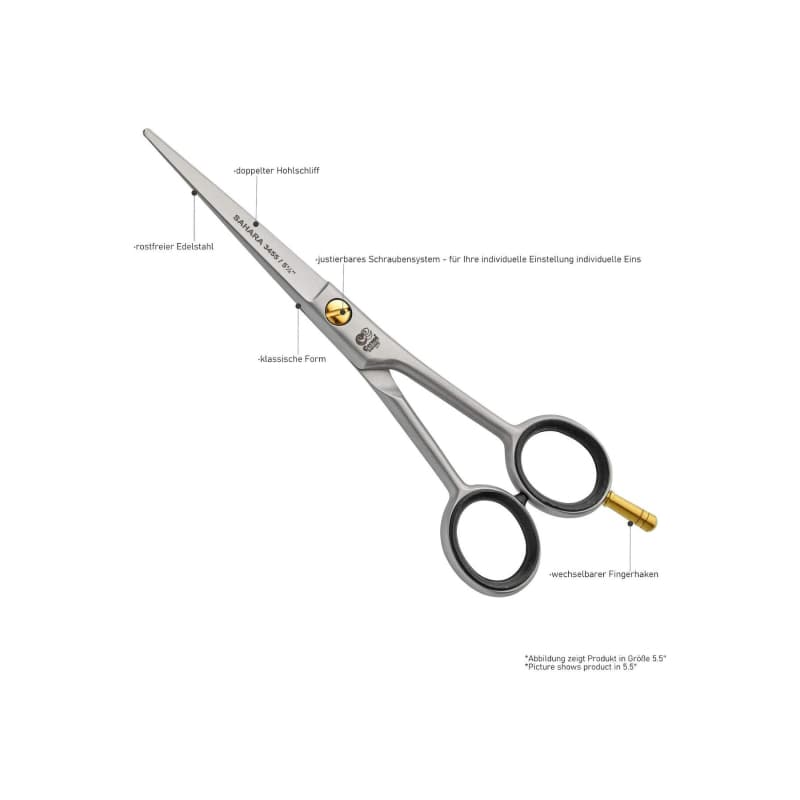 قیچی اصلاح مو زولینگن مدل Cerena Sahara 5.5 اینچ – ساخت آلمان قیچی آرایشگری