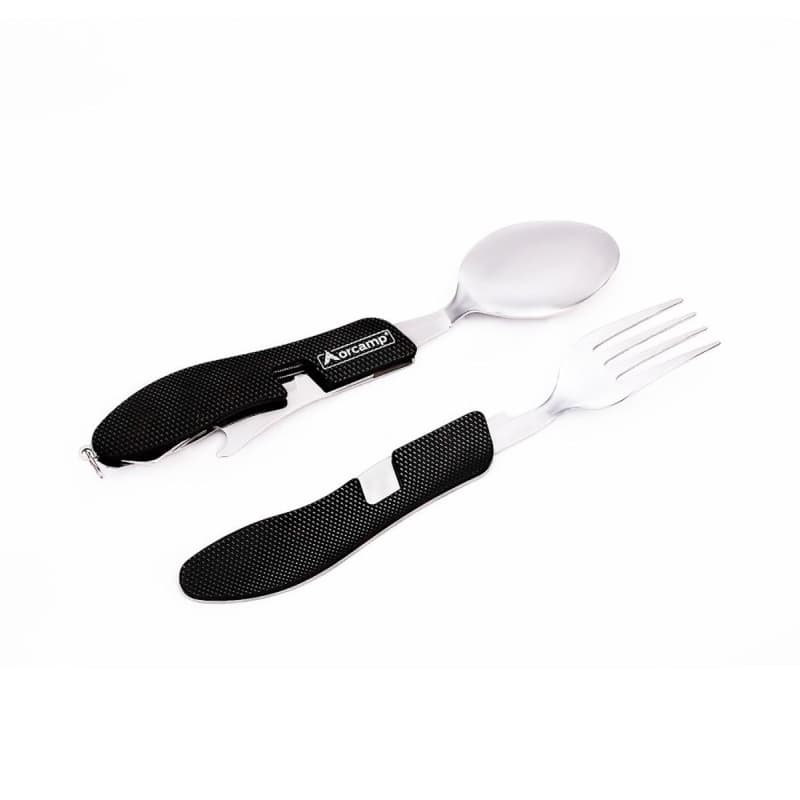 ست قاشق، چنگال و چاقوی کمپینگ اورکمپ Orcamp مدل OUT-1350 – ابزار چندکاره، تاشو و مناسب برای سفرهای طبیعت‌گردی — تصویر ۳
