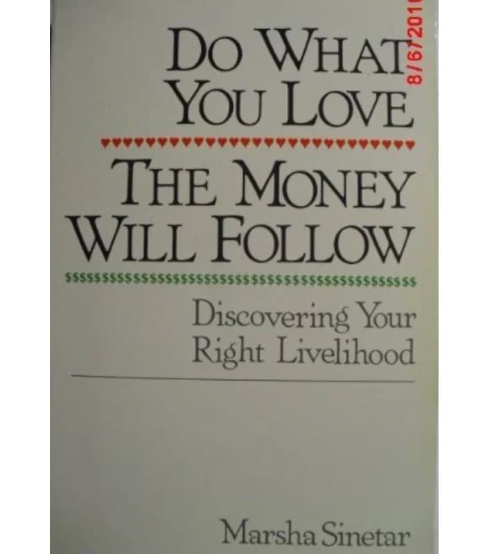 کتاب Do What You Love, the Money Will Follow (کاری را که دوست دارید انجام دهید، پول به دنبال آن خواهد آمد) اثر مارشا سینتار – نسخه انگلیسی PDF