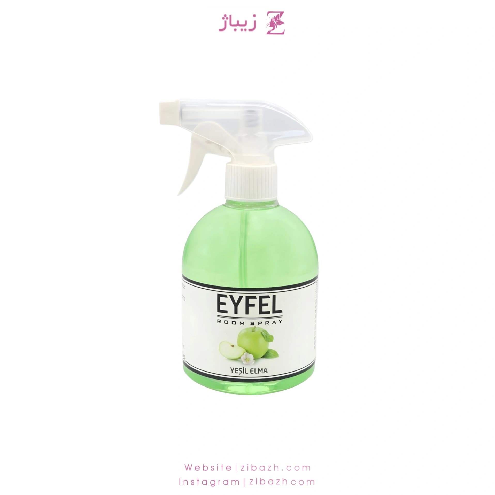اسپری خوشبو کننده ایفل سیب ترش 500 میل اصلی ترکیه ای Eyfel 500ml Original Turkey Green Apple