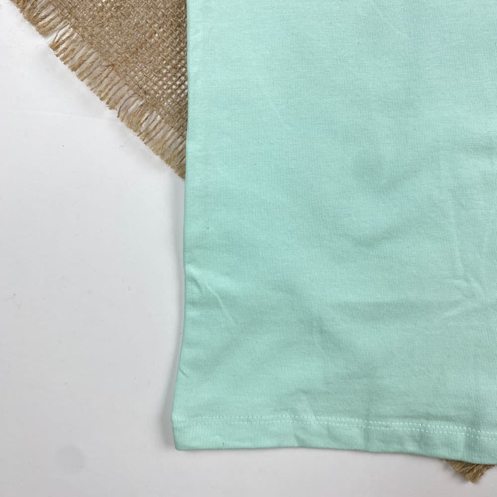تاپ نخ پنبه پسرانه برند Pepperts طرح ساده سبز روشن رنگ — تصویر ۳