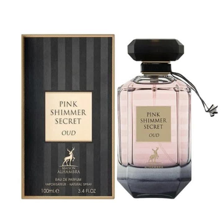 عطر ( ادکلن ) الحمبرا مدل ویکتوریا سکرت بامبشل عود | PINK SHIMMER SECRET