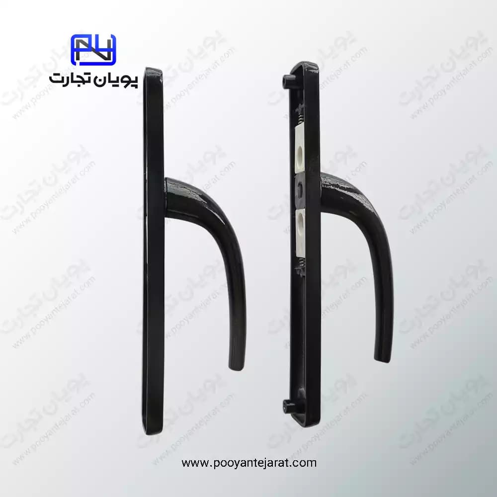 دستگیره درب سوئیچی سنگین 85*35 مشکی BELER — تصویر ۲