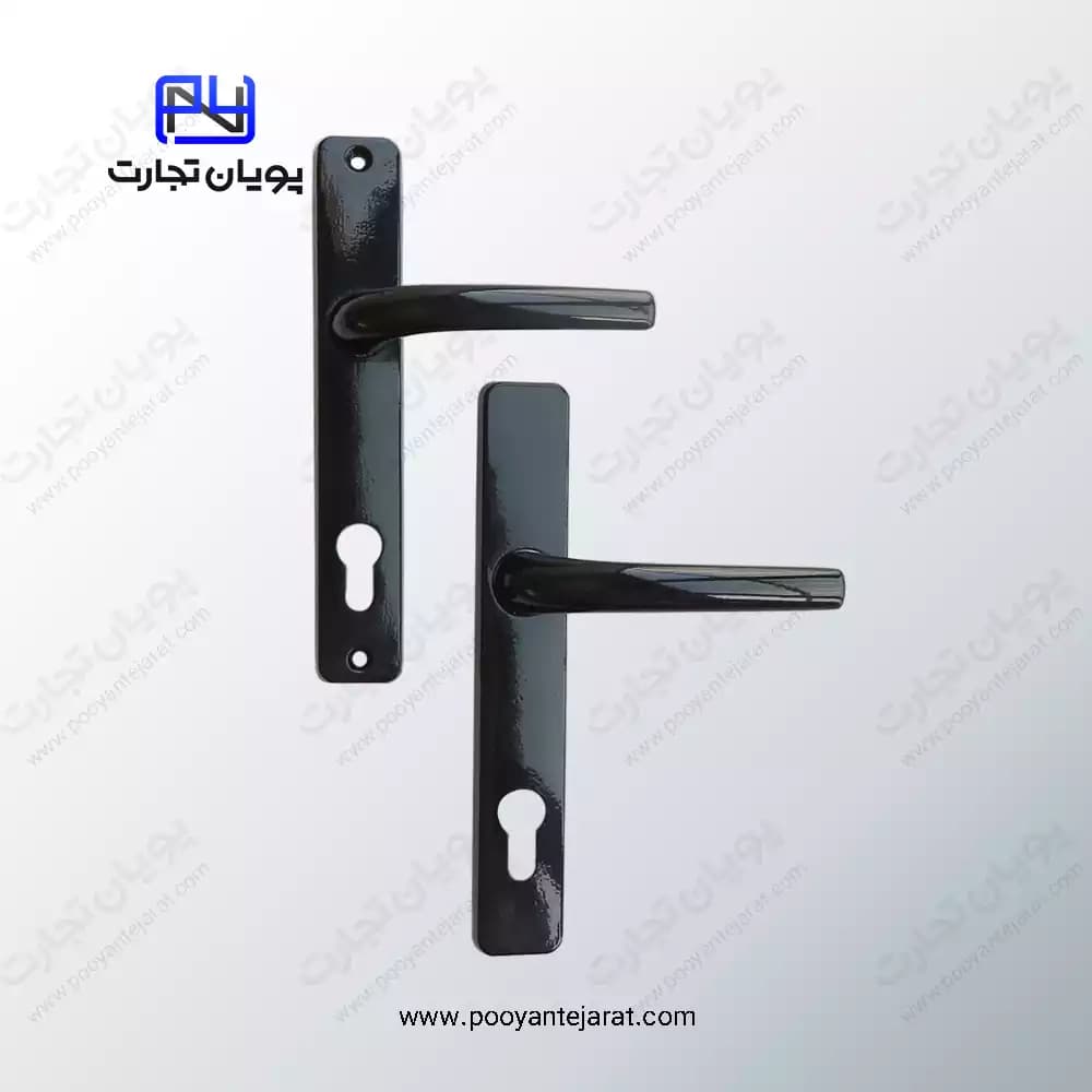 دستگیره درب سوئیچی سنگین 85*35 مشکی BELER