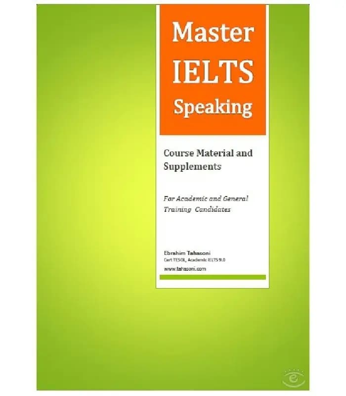 کتاب Master IELTS Speaking اثر Ebrahim Tahasoni | نسخه PDF