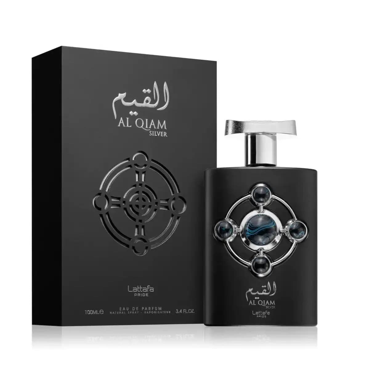عطر ( ادکلن ) لطافه مدل القیم سیلور نقره ای | Lattafa Al Qiam Silver