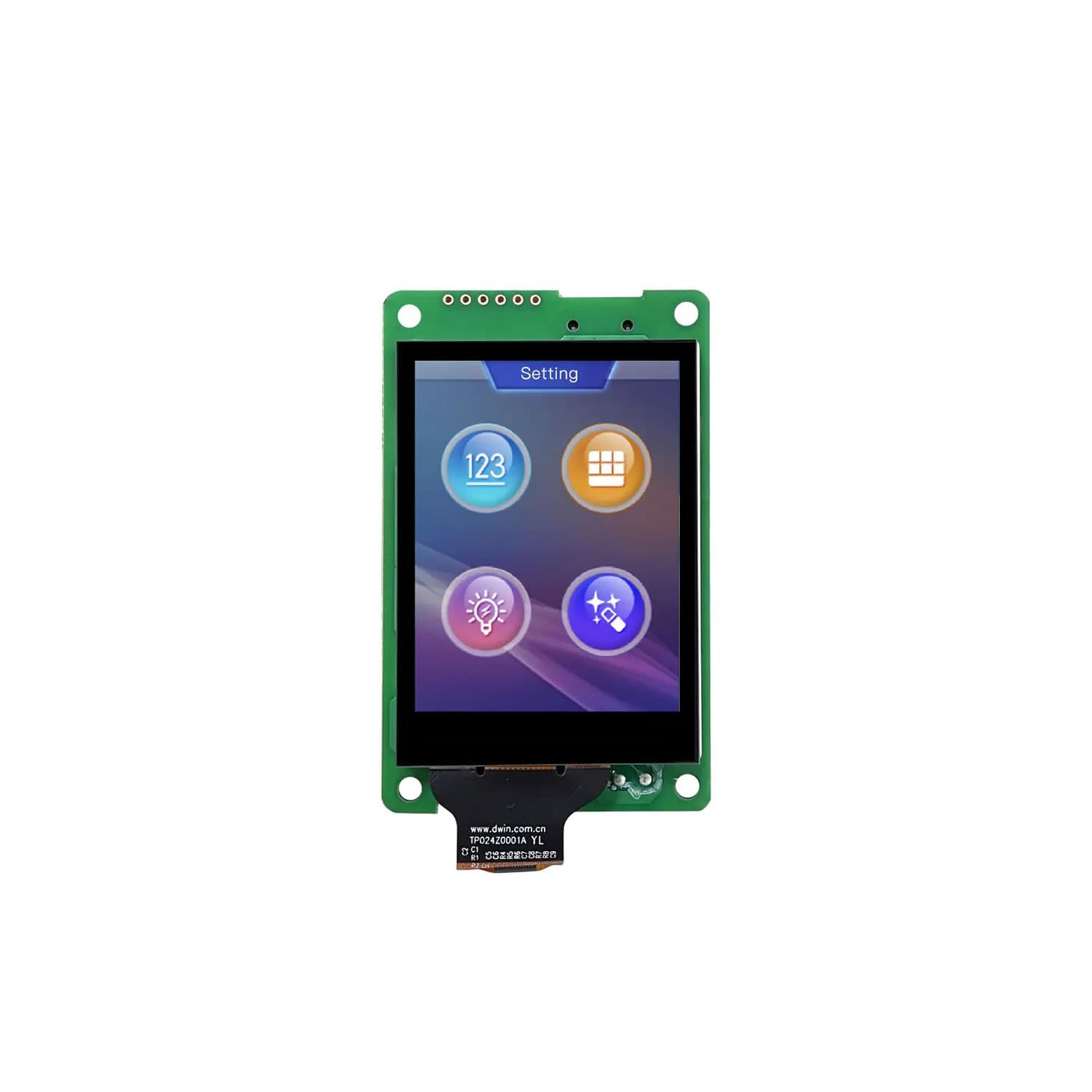 ماژول نمایشگر 2.4 اینچی تاچ HMI برند DWIN